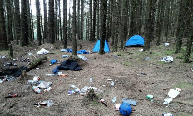 Forestry and Land Scotland is clamping down on mess left in woodlands.