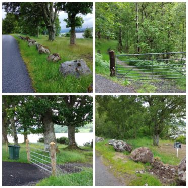 Extra barriers have been installed to deter wild campers.