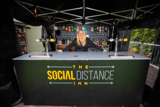 Scone Arms general manager Kayleigh McKerachar at the Scone Arms' Social Distance Inn.