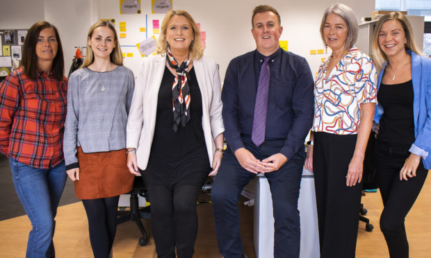 The Service Design Academy team: Alison Duncan, Dr Jo McNicoll, Maralyn Boyle, Chris Muir, Caron Sandeman and Katie Murrie