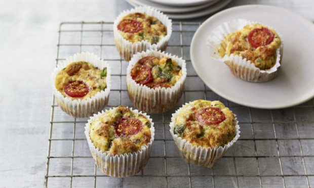 Diabetes-friendly tortilla muffins.