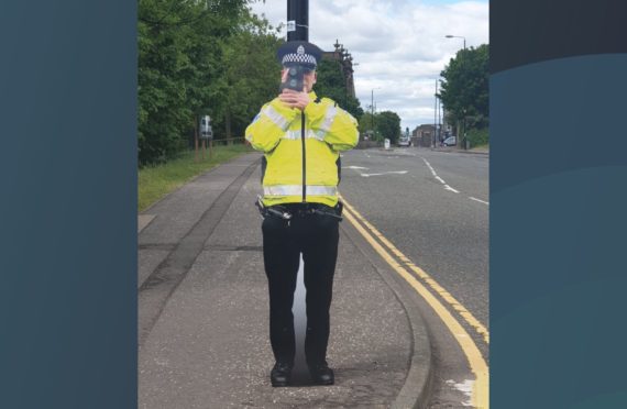 The pop-up policeman is affectionately known as Jim