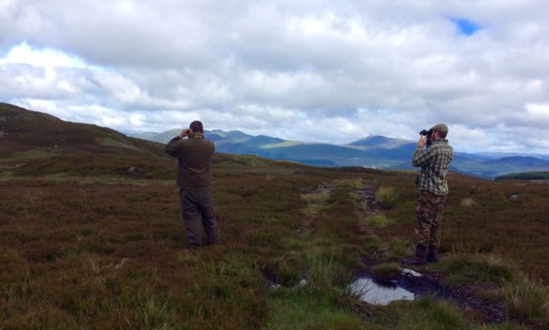 Keepers searching the Loch Tay area.