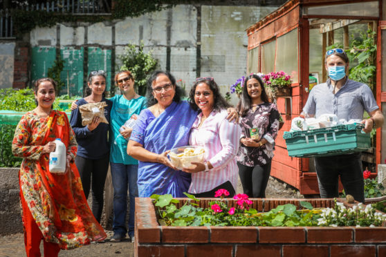 Volunteers and workers at Dudhope Multicultural Centre