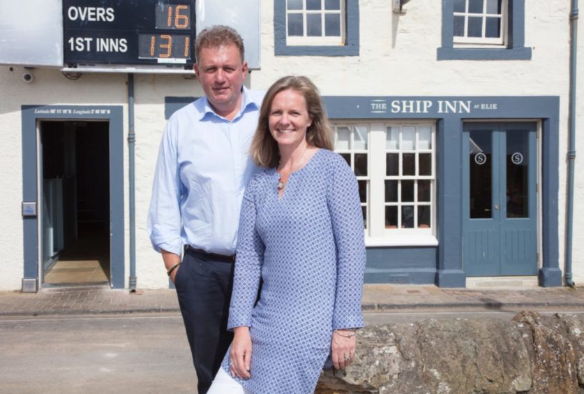 Graham and Rachel Bucknall, owners of The Ship Inn, Elie.