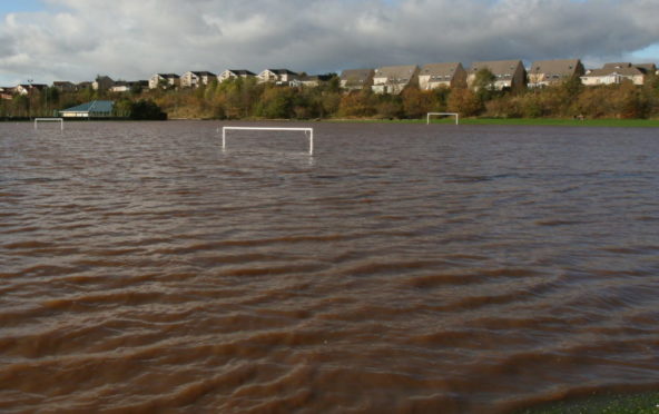 Previous flooding at Hercules Den in Arbroath.