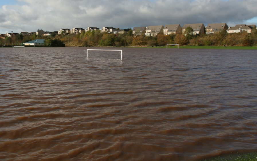 Previous flooding at Hercules Den in Arbroath.