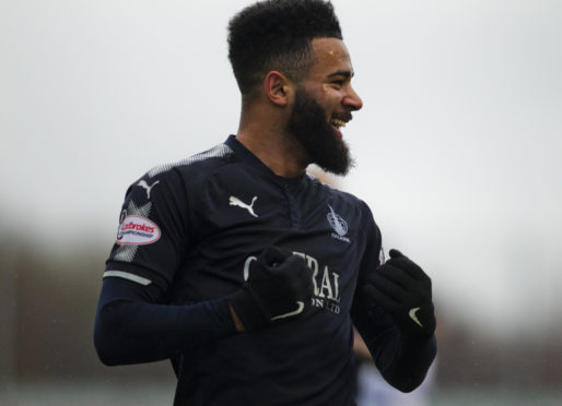 Jakubiak during loan spell with Falkirk in 2018