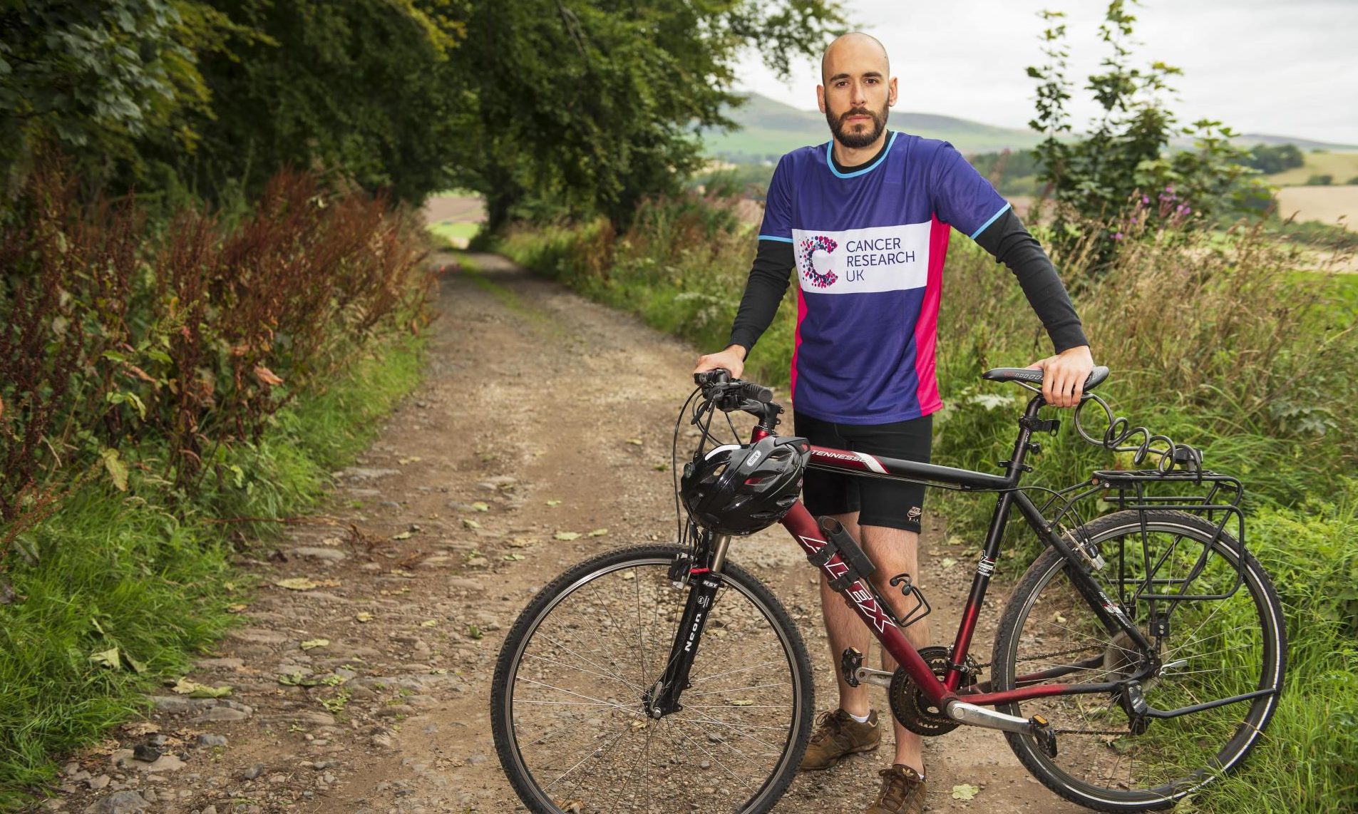Dr Laureano de la Vega is encouraging people to take part in Cancer Research Uk's Cycle 300 challenge.