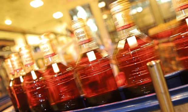 A bottling line at Diageo Leven.