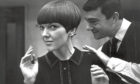 Mary Quant having her hair cut by Vidal Sassoon in November 1964.