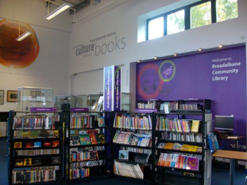 Breadalbane Library is one of three more in Perth and Kinross to reopen.