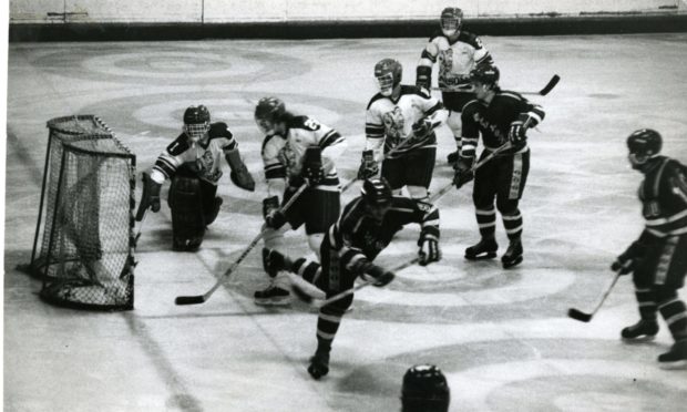 Dundee Rockets in action in 1982.