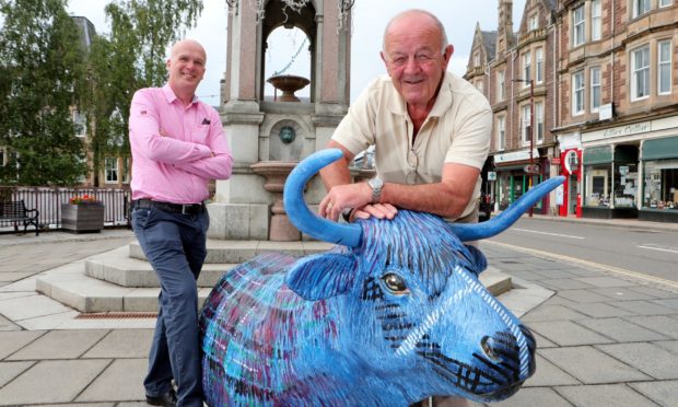 John Dewar & David Geddes -vice chairman of Crieff Highland Gathering