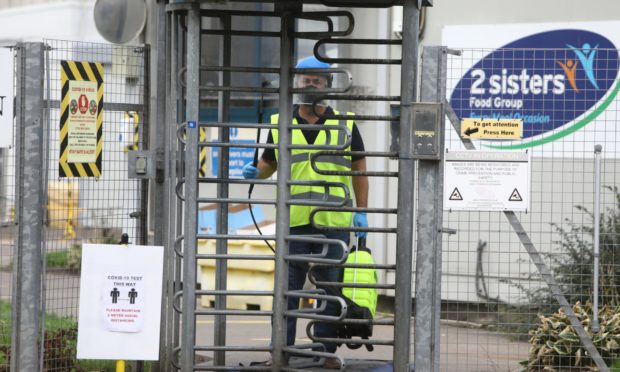 The 2 Sisters Food Plant in Coupar Angus. Photo from August 2020 when factory was closed.