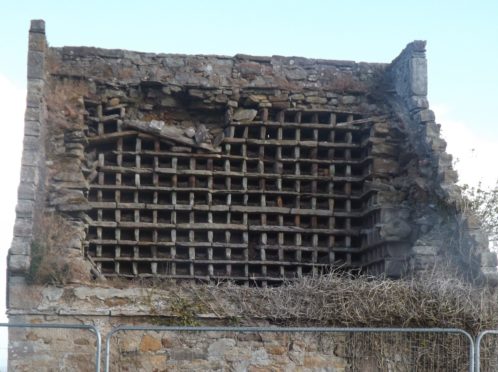 The doocot has seen better days.