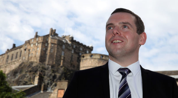 Scottish Conservative MP Douglas Ross in Edinburgh, after he confirmed he will stand for the leadership of the Scottish Conservatives.