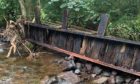 Flooding caused serious damage to the bridges and footpath throughout The Den at Dunning.