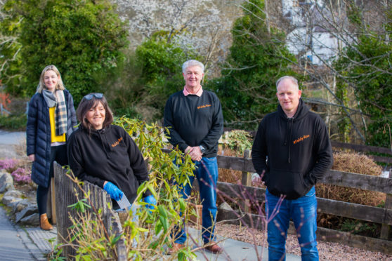 Sam Leighton, Julie Roy, Gordon Leighton and Gavin Price of Feldy Roo. Picture: Steve MacDougall.