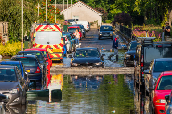 Areas of Perth suffered high levels of flooding. Picture: Steve MacDougall.