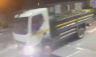 The truck caught on CCTV.