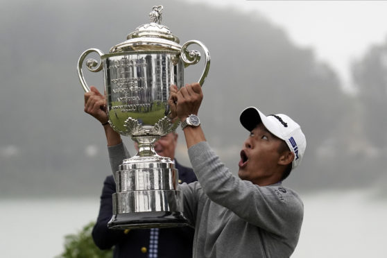 The trophy lid was the only wobble Collin Morikawa had in the final round at Harding Park.