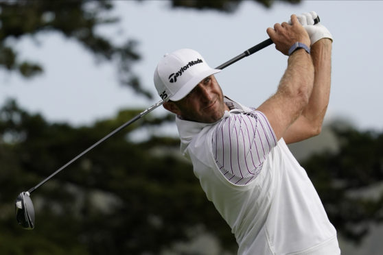 Dustin Johnson leads again going to the final round of a major.