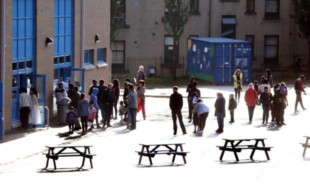 Victoria Park at the West End Campus, when staggered class times were in operation.