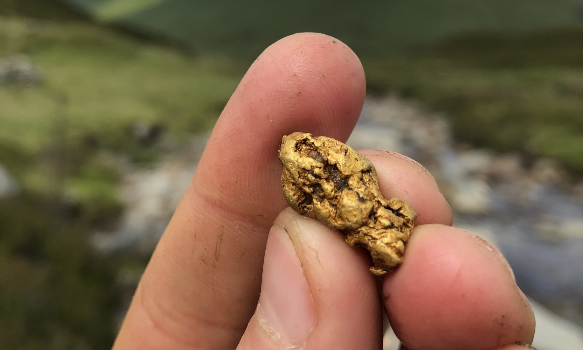 A 10 gram gold nugget found in Perthshire.