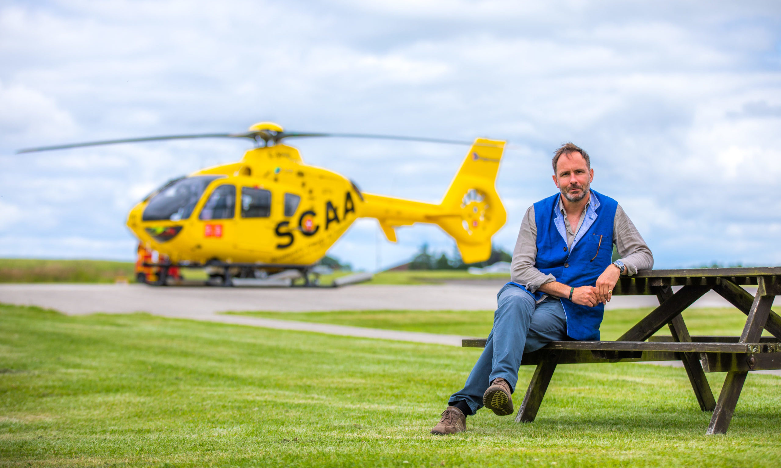 John Bullough, founding chairman of Scotland's Charity Air Ambulance based at Perth Airport