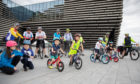 Participants of all ages joined the Cyclathon launch.