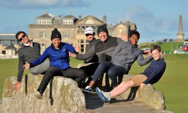 Participants in a recent New Links youth visit to St Andrews