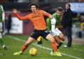 Ian Harkes in action for Tangerines against Hibs in the Scottish Cup last season.
