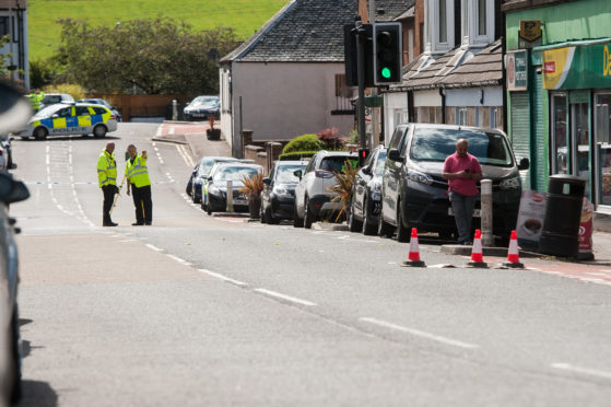 Main Street, Townhill, after the tragedy.