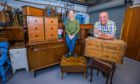 Alfie Iannetta and Sarah Peterson at the Tayside Upcycling & Craft Centre