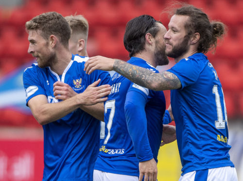 Stevie May celebrates his August winner.