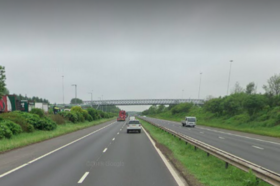 The M8 at Harthill. It is unclear why the dead man, who told officers he was travelling to Fife, was in that area at the time of the tragic accident.