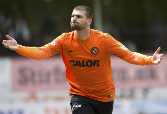 Nadir Ciftci in action for Dundee United in 2015.