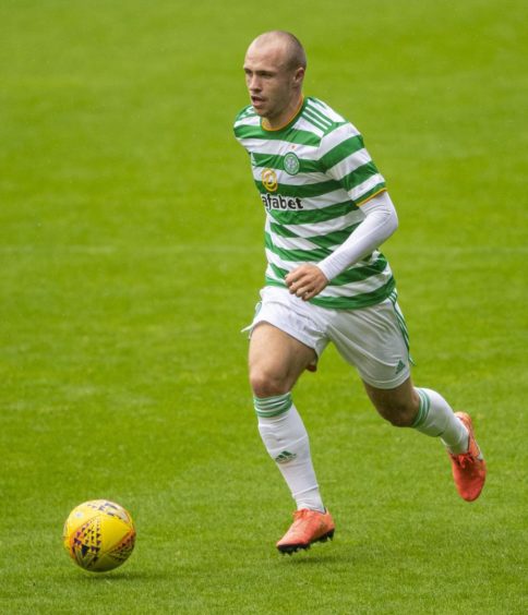 Kerr McInroy in action for Celtic during pre-season.