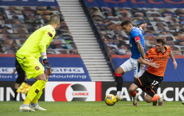 James Tavernier puts Rangers 2-0 up.