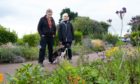 Monifieth Eco Force members Alex Graham and Seonaid McGurk at the garden concerned.