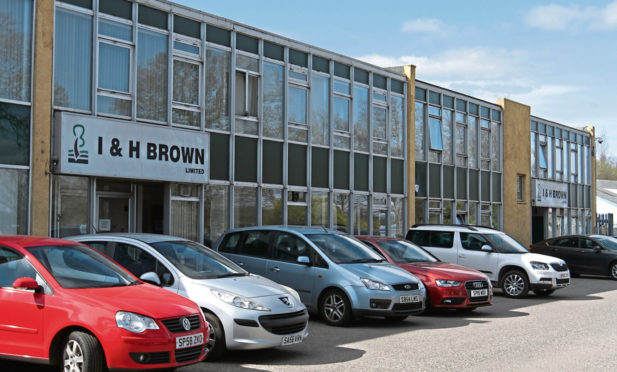 Perth HQ of I and H Brown on Dunkeld Road in Perth. Picture: Mhairi Edwards 
Picture shows; the exterior of I&H Brown on Dunkeld Road in Perth. Thursday 6th April.