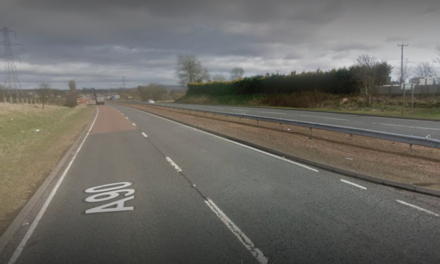 Banned driver Jansons went in the wrong direction on the northbound A90 near Northwaterbridge.