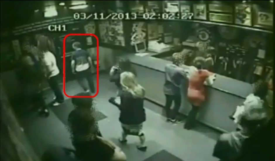 CCTV captures missing Glenrothes man Allan Bryant leaving the nightclub.