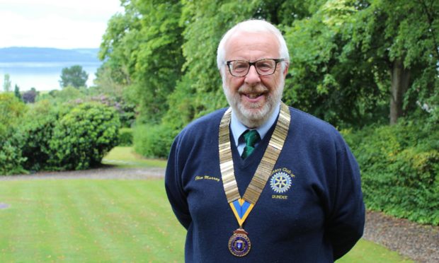 Dundee Rotary Club president Clive Murray