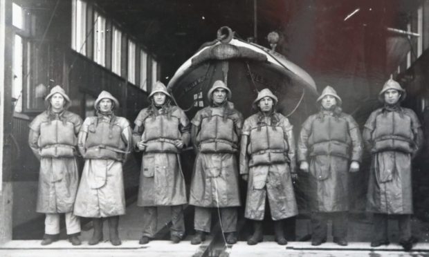 The crew of Arbroath Lifeboat in 1940 is captured in one of the images which have been donated.