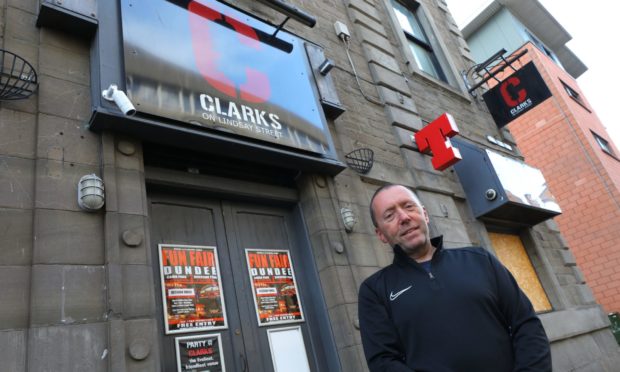 Scott Clark outside Clark's On Lindsay Street in Dundee.