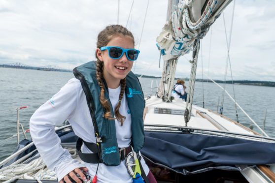 Elita McFarlane sailing in 2017