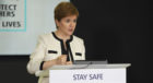 First Minister Nicola Sturgeon speaking during her daily coronavirus briefing.