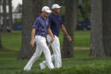 Justin Thomasand Tiger Woodsat the seventh green during the first round of the US Open.